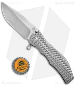 Kizer Darrel Ralph Gunhammer Bowie Frame Lock Knife (3.5" Stonewash) Ki4501A1 -Kizer Store Kizer Darrel Ralph Gunhammer Bowie Ki4501A1 BHQ 52410 jr bottlecap
