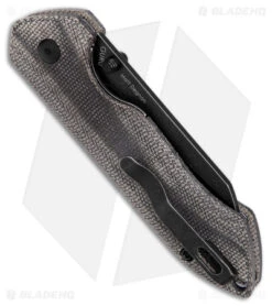 Kizer Degnan Guru Liner Lock Knife Micarta Black (3" Black) -Kizer Store Kizer Degnan Guru LL Micarta Black Black SW BHQ 179146 jr side