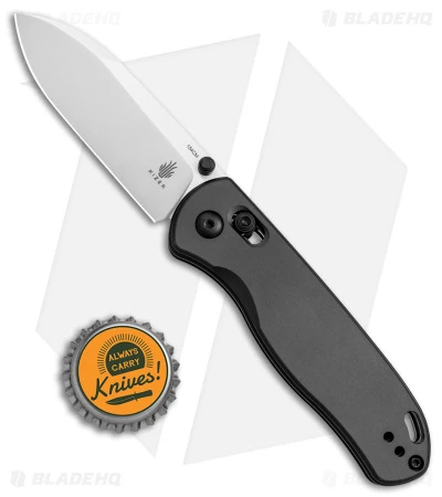 Kizer Azo Drop Bear Clutch Lock Knife Black Aluminum (3.15" Satin) V3619C1 5 Kizer Azo Drop Bear Clutch Lock Knife Black Aluminum (3.15" Satin) V3619C1 - Image 5