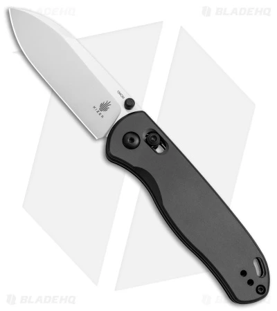 Kizer Azo Drop Bear Clutch Lock Knife Black Aluminum (3.15" Satin) V3619C1 1 Kizer Azo Drop Bear Clutch Lock Knife Black Aluminum (3.15" Satin) V3619C1
