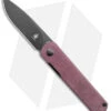 Kizer Feist Drop Point Front Flipper Knife Red Richlite (2.8" Black)