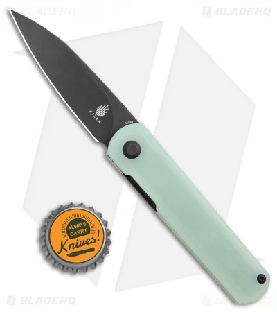 Kizer Feist Front Flipper Knife Natural Jade G-10 (2.9" Black M390) 4 Kizer Feist Front Flipper Knife Natural Jade G-10 (2.9" Black M390) - Image 4