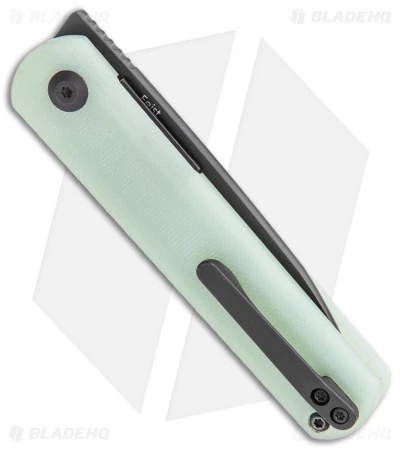 Kizer Feist Front Flipper Knife Natural Jade G-10 (2.9" Black M390) 3 Kizer Feist Front Flipper Knife Natural Jade G-10 (2.9" Black M390) - Image 3