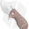 Kizer Flip Shank Frame Lock Knife Brown Micarta (Stonewash) Ki2521A2