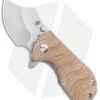 Kizer Flip Shank Frame Lock Knife Tan Micarta (2" Stonewash) Ki2521A3
