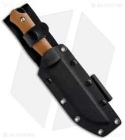 Kizer GTI Bush Fixed Blade Knife Brown G-10 (5" Black) 1034A2 -Kizer Store Kizer GTI Bush Brown G 10 Black 1034A2 BHQ 80392 jr sheath