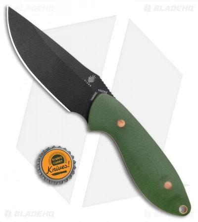 Kizer Garza Sequoia Fixed Blade Knife OD Green G-10 (3.78" Black) 1022A2 4 Kizer Garza Sequoia Fixed Blade Knife OD Green G-10 (3.78" Black) 1022A2 - Image 4