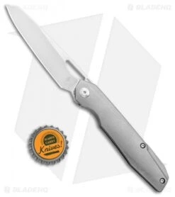Kizer Genie Frame Lock Knife Titanium (3.4" Stonewash) Ki4545A1 7 Kizer Genie Frame Lock Knife Titanium (3.4" Stonewash) Ki4545A1 -Kizer Store Kizer Genie FL Ti SW Ki4545 BHQ 106906 jr bottlecap
