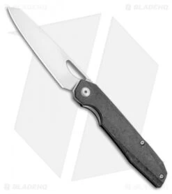 Kizer Genie Liner Lock Knife Carbon Fiber (3.40" Stonewash) Ki4545A2