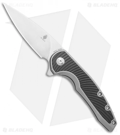 Kizer Ginesis Frame Lock Knife Titanium/Carbon Fiber (3.48" Stonewash) Ki4518 1 Kizer Ginesis Frame Lock Knife Titanium/Carbon Fiber (3.48" Stonewash) Ki4518