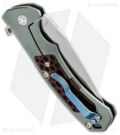 Kizer I.F.T. Frame Lock Knife Titanium (3.1" Stonewash) Ki3452 5 Kizer I.F.T. Frame Lock Knife Titanium (3.1" Stonewash) Ki3452 -Kizer Store Kizer I.F.T. Ti SW Ki3452 BHQ 34574 jr side 2