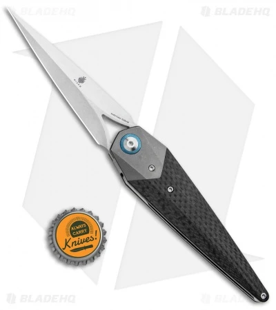 Kizer Isham Soze Dagger Liner Lock Knife Carbon Fiber (3.65" Stonewash) Ki4513A2 4 Kizer Isham Soze Dagger Liner Lock Knife Carbon Fiber (3.65" Stonewash) Ki4513A2 - Image 4