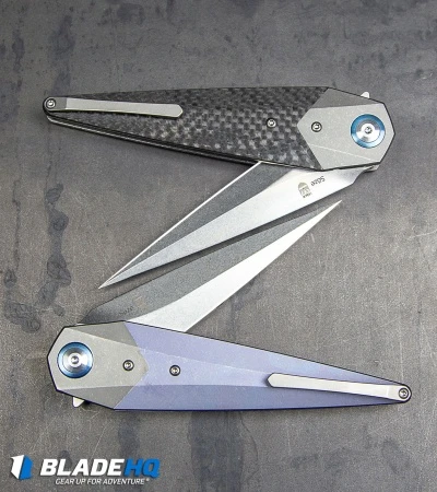 Kizer Isham Soze Dagger Liner Lock Knife Carbon Fiber (3.65" Stonewash) Ki4513A2 5 Kizer Isham Soze Dagger Liner Lock Knife Carbon Fiber (3.65" Stonewash) Ki4513A2 - Image 5