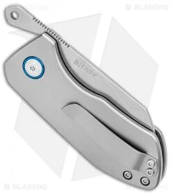 Kizer Jared Price WPK Friction Folder Knife Titanium (2.5" Stonewash) Ki2534A1 -Kizer Store Kizer Jared Price SJ Ti SW Ki 2534A1 BHQ 99553 jr side