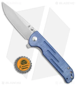 Kizer Justice Liner Lock Flipper Knife Denim Micarta (3.75" N690 Satin) -Kizer Store Kizer Justice LL Flipper Denim Micarta Satin BHQ 156459 jr bottlecap