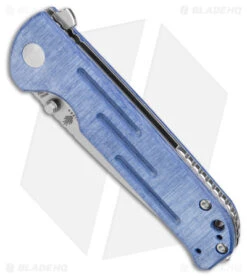 Kizer Justice Liner Lock Flipper Knife Denim Micarta (3.75" N690 Satin) -Kizer Store Kizer Justice LL Flipper Denim Micarta Satin BHQ 156459 jr spine