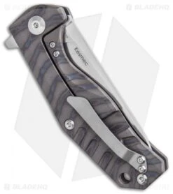 Kizer Kesmec Frame Lock Knife Flamed Titanium (3.5" Satin) Ki4461A1 -Kizer Store Kizer Kesmec Frame Lock Knife Flamed Titanium Satin Ki4461A1 BHQ 50164 kp jr side