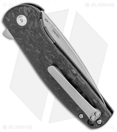 Kizer Laconico Exclusive Gemini Liner Lock Knife Shred CF (3.125" SW) 3 Kizer Laconico Exclusive Gemini Liner Lock Knife Shred CF (3.125" SW) - Image 3