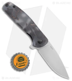 Kizer Laconico Gemini Frame Lock Knife Raffir Left Hand (3.1" Stonewash S35VN) -Kizer Store Kizer Laconico Gemini FL Raffir Left Hand BHQ 174677 jr bottlecap