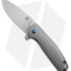 Kizer Laconico Gemini Frame Lock Knife W/ Blue Clip (3.125" Stonewash) Ki3471