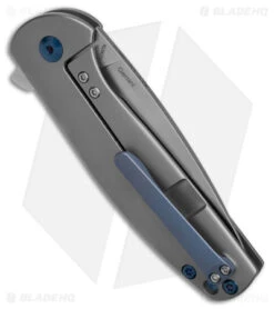 Kizer Laconico Gemini Frame Lock Knife W/ Blue Clip (3.125" Stonewash) Ki3471 6 Kizer Laconico Gemini Frame Lock Knife W/ Blue Clip (3.125" Stonewash) Ki3471 -Kizer Store Kizer Laconico Gemini FLK w Blue Clip 3in SW BHQ 32460 td side