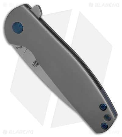 Kizer Laconico Gemini Frame Lock Knife W/ Blue Clip (3.125" Stonewash) Ki3471 2 Kizer Laconico Gemini Frame Lock Knife W/ Blue Clip (3.125" Stonewash) Ki3471 - Image 2