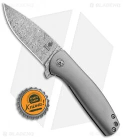 Kizer Laconico Gemini Frame Lock Knife (2.9" Odin Heim Damasteel) Ki2471D1 -Kizer Store Kizer Laconico Gemini Odin Heim Damasteel Ki2471D1 BHQ 86608 jr bottlecap