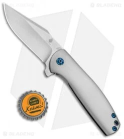 Kizer Laconico Ursa Minor Frame Lock Knife Titanium (3.1" Satin) Ki3472 -Kizer Store Kizer Laconico Ursa Minor FL Ti Satin Ki3472 BHQ 52406 jr bottlecap 1