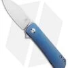 Kizer Laconico Yorkie Frame Lock Knife Blue Ti (2.57" Stonewash) Ki3525A2