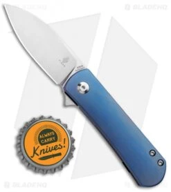 Kizer Laconico Yorkie Frame Lock Knife Blue Ti (2.57" Stonewash) Ki3525A2 -Kizer Store Kizer Laconico Yorkie FL Blue Ki3525A2 BHQ 93986 jr bottlecap