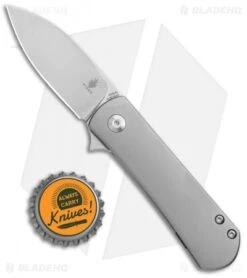Kizer Laconico Yorkie Frame Lock Flipper Knife Titanium (2.57" Satin) Ki3525A3 -Kizer Store Kizer Laconico Yorkie FL Satin Ki3525A3 BHQ 102454 jr bottlecap
