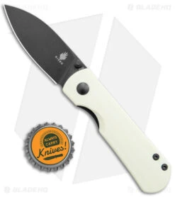 Kizer Laconico Yorkie Liner Lock Knife Ivory G-10 (2.5" Black ) -Kizer Store Kizer Laconico Yorkie LL Ivory G 10 Black BHQ 139740 jr bottlecap