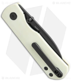 Kizer Laconico Yorkie Liner Lock Knife Ivory G-10 (2.5" Black ) -Kizer Store Kizer Laconico Yorkie LL Ivory G 10 Black BHQ 139740 jr side