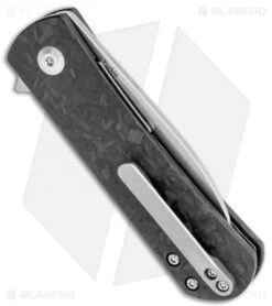 Kizer Laconico Yorkie Liner Lock Knife Shred CF (2.5" Stonewash) Exclusive -Kizer Store Kizer Laconico Yorkie Shred CF SW BHQ 117651 jr side