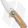 Kizer Lieb Liner Lock Knife Smooth Brown Micarta (2.32" Stonewash) V2541N4