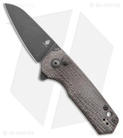 Kizer Lieb M Liner Lock Flipper Knife Black Micarta (3" Black 154CM)