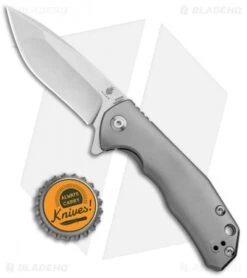 Kizer Ning Shoal Knife Gray Ti (3" Stonewash) Ki3469S1 -Kizer Store Kizer Limited Edition Ning Soal Gray Ti SW Ki3469S1 BHQ 52257 jr bottlecap