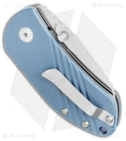 Kizer Lundquist Contrail Liner Lock Knife Blue G-10 (2" Satin) V2540C3 -Kizer Store Kizer Lindquist Contrail Liner Lock Knife Blue G 10 2.125in Satin V2540C3 BHQ 107557 LS Side