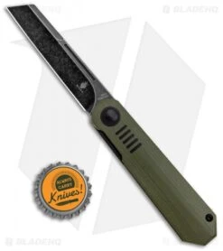 Kizer Lundquist De L'Orme Liner Lock Knife Green G-10 (2.9" Black SW) -Kizer Store Kizer Lundquist De LOrme LL Green G 10 Black SW KI3570A3 BHQ 126521 jr bottlecap