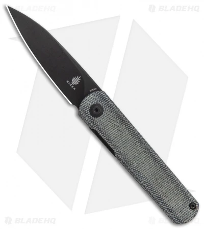 Kizer Lundquist Feist Front Flipper Knife Black Micarta (2.8" Black) 1 Kizer Lundquist Feist Front Flipper Knife Black Micarta (2.8" Black)