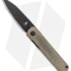 Kizer Lundquist Feist Front Flipper Knife Green Micarta (2.8" Black)