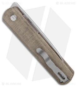 Kizer Lundquist Feist XL Front Flipper Knife Green Micarta (3.4" Stonewash) 7 Kizer Lundquist Feist XL Front Flipper Knife Green Micarta (3.4" Stonewash) -Kizer Store Kizer Lundquist Feist FF Green Micarta SW BHQ 176936 jr side