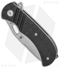 Kizer MV Desert Dog Liner Lock Knife Carbon Fiber (3.1" Satin) Ki4496 -Kizer Store Kizer MV Desert Dog cf satin BHQ 52426 er spine