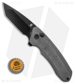 Kizer Mad Tanto Plunge Lock Knife Black Micarta (3.25" Black) V4602C1 -Kizer Store Kizer Mad Tanto Plunge Lock Knife Black Micarta 3in Black BHQ 180090 td size