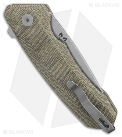 Kizer Mad Tanto Plunge Lock Knife Green Micarta (3.25" Stonewash) V4602C2 3 Kizer Mad Tanto Plunge Lock Knife Green Micarta (3.25" Stonewash) V4602C2 - Image 3