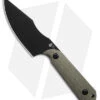 Kizer Maverick Customs Harpoon Fixed Blade Knife Green Micarta (3.75" Black) 10V