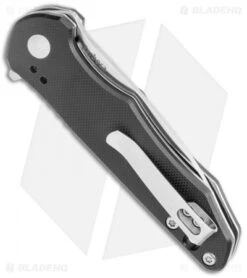 Kizer Mikkel Willumsen Barbosa Liner Lock Knife Black G-10 (3" Satin) V3487N1 -Kizer Store Kizer Mikkel Willumsen Barbosa LL Black G 10 Satin V3487N1 BHQ 52448 jr side