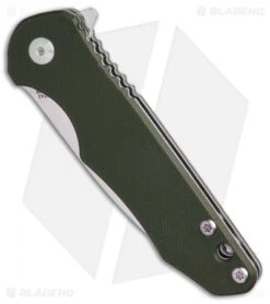 Kizer Mikkel Willumsen Barbosa Liner Lock Knife OD Green G10 (3" Satin) V3487N2 -Kizer Store Kizer Mikkel Willumsen Barbosa OD Green G 10 BHQ 52449 er spine