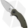Kizer Mini Roach Liner Lock Olive Green G-10 (3" SW) V3477C1