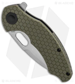 Kizer Mini Roach Liner Lock Olive Green G-10 (3" SW) V3477C1 -Kizer Store Kizer Mini Roach Degnan Olive Green G 10 SW BHQ 144095 jr spine